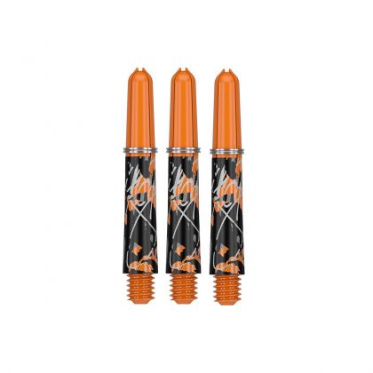 Target Pro Grip Shaft Icon Raymond V. Barneveld zwart - oranje dart shaft Short