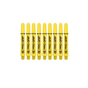 Target Pro Grip Shafts 3-Sets (9st.) jaune dart shaft Medium