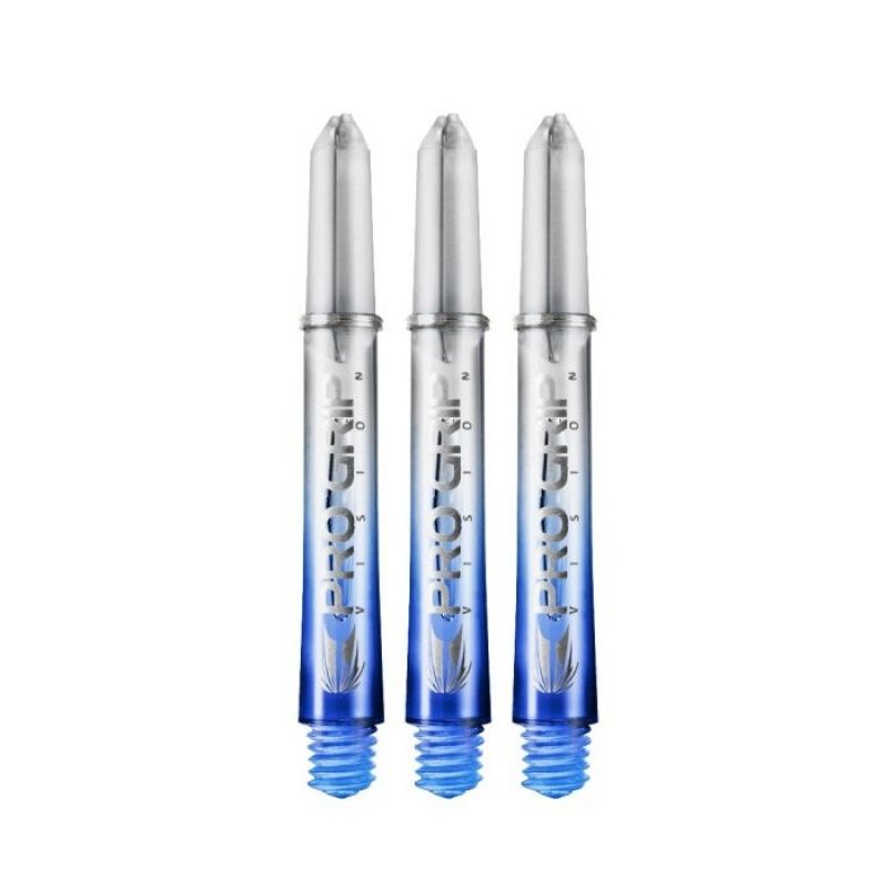 Target Pro Grip Vision Shaft clear - blauw dart shaft In Between