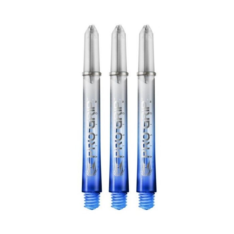 Target Pro Grip Vision Shaft clear - blauw dart shaft Medium