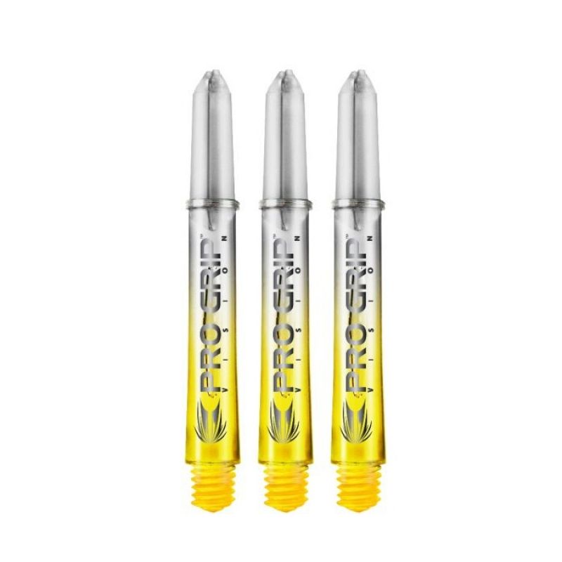 Target Pro Grip Vision Shaft clair - jaune dart shaft In Between