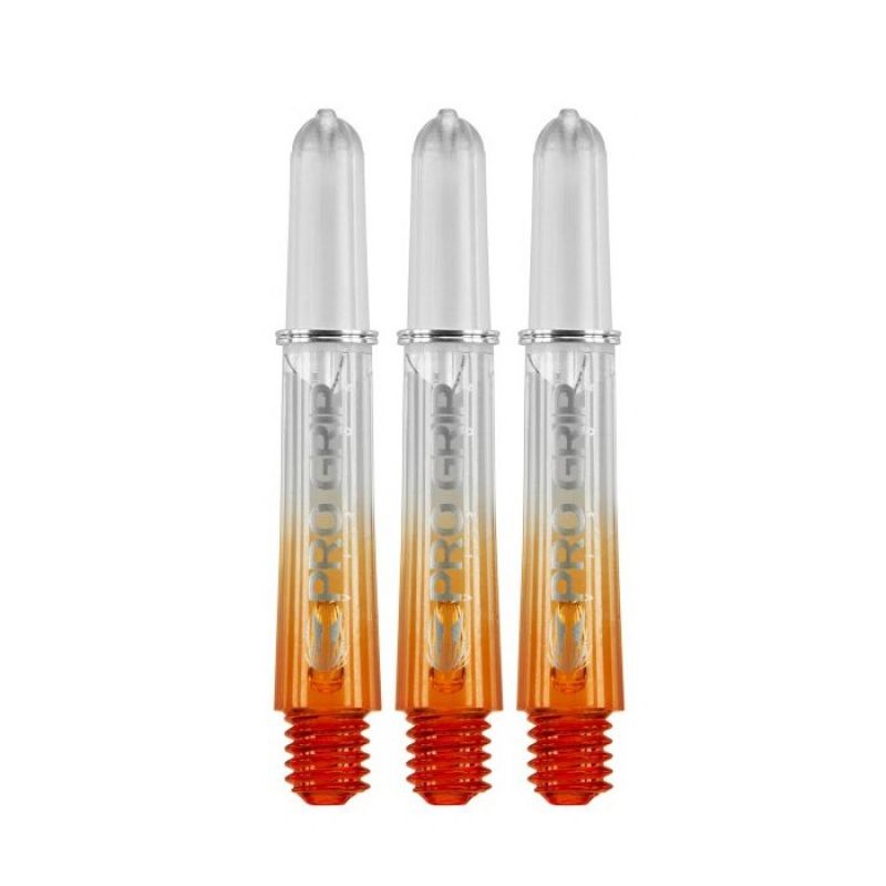 Target Pro Grip Vision Shaft clear - oranje dart shaft Short