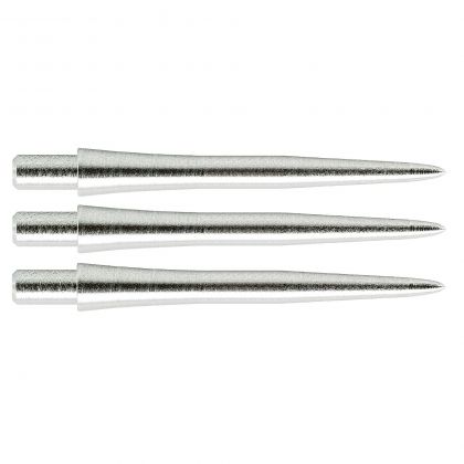 Target Storm Points Plain Smooth Silver zilver dart point 26mm