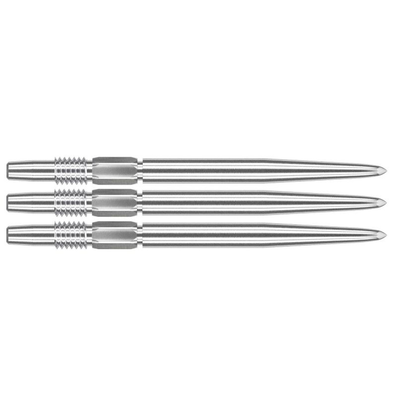 Target Swiss Points Smooth Silver argent dart point 35mm