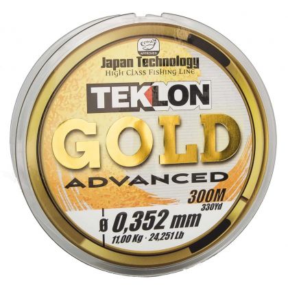 Teklon Gold Advanced clear - brown - gold visdraad 0.248mm 300m 6.04kg