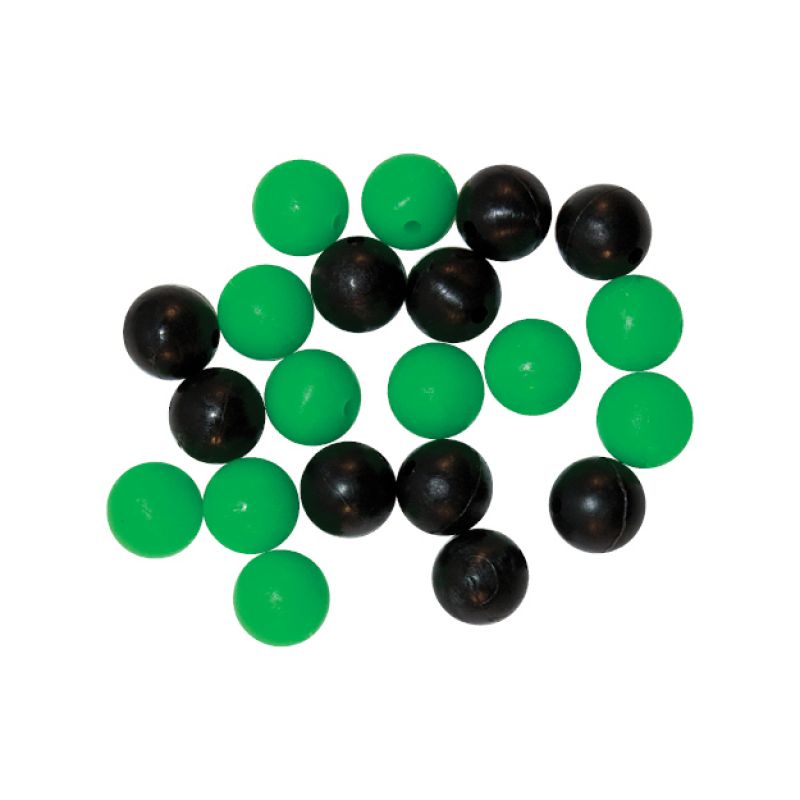 Tronixpro Round Beads zwart - groen parel 8mm