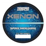 Tronixpro Xenon Tapered Leaders clear zeevis visdraad 30° - 60° 5 X 15m