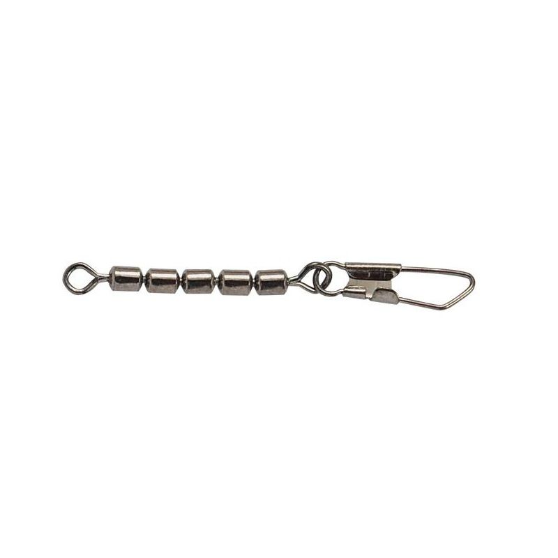 Troutmaster 5-Jointed Barrel Snap Swivel nickel viswartel 14