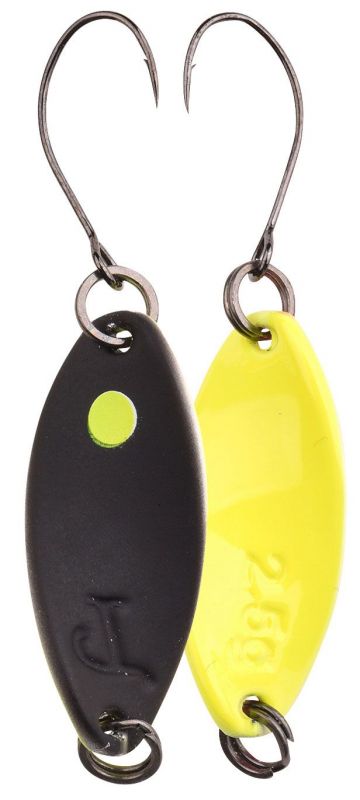 Troutmaster Incy Spin Spoon black - yellow  1.80g