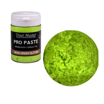 Troutmaster Pro Paste Garlic neon green glitter forel forelaas 60g