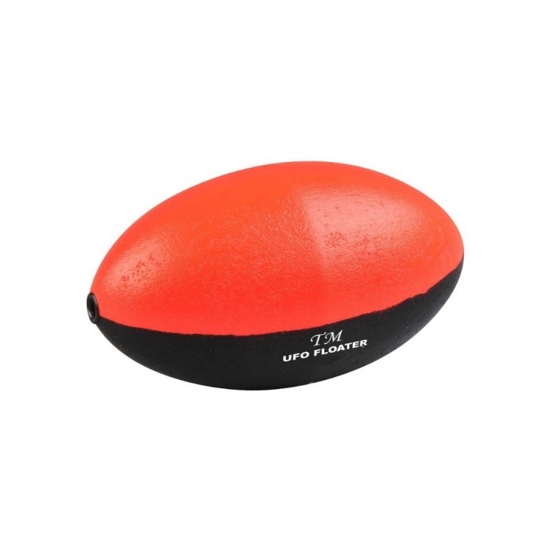 Troutmaster Ufo Floater zwart - rood forel visdobber 10g