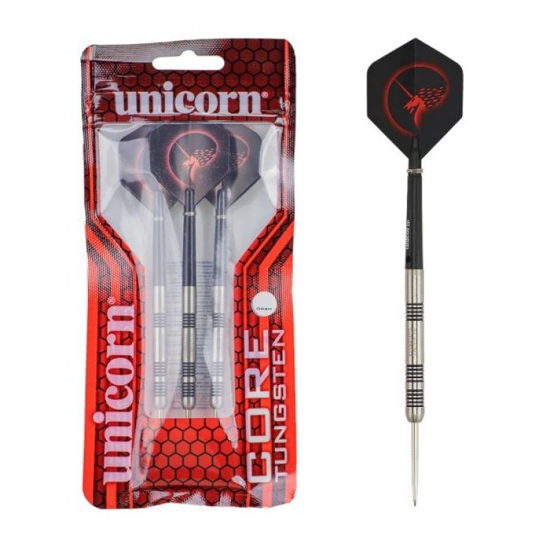 Unicorn Core Tungsten 70% noir - argent darts 23g