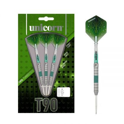 Unicorn Core XL T90 2 Green 90% zilver - groen dartpijlen 24g