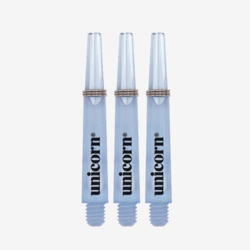 Unicorn GRIPPER 3 Mirage Blue Shaft blauw - clear dart shaft Short