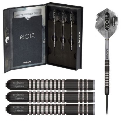 Unicorn Noir Dimitri Van Den Bergh 90% noir - argent darts 22g