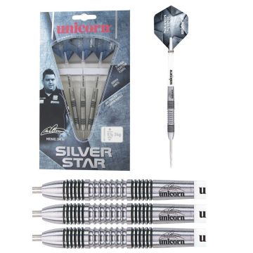 Unicorn Silverstar Michael Smith 80% argent darts 24g