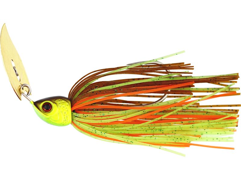 Westin BladeBite V2 Tungsten Bladed Jig brown chartreuse roofvis spinnerbait 14g