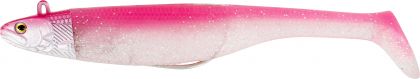 Westin Magic Minnow Jig glowing lipstick shad zeebaars 12cm 22g