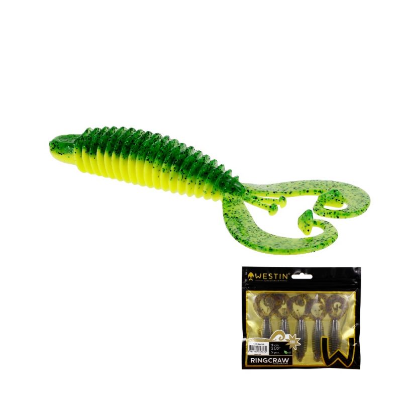 Westin RingCraw Curltail fireflash  9cm 6g