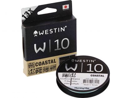 Westin W10 13 Braid Coastal morning mist gevlochten visdraad 0.10mm 150m 6.00kg