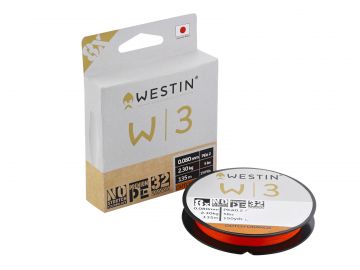 Westin W3 8 Braid oranje gevlochten visdraad 0.08mm 135m