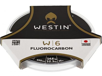 Westin W6 ST3 Fluocarbon clear roofvis visdraad 0.52mm 35m 16.4kg