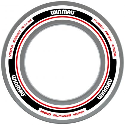 Winmau Advance White Red Surround zwart - rood - wit dart surround