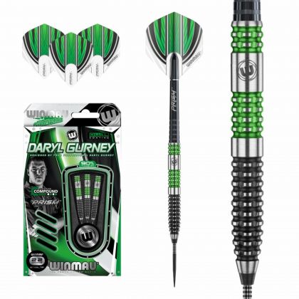 Winmau Daryl Gurney 90% Special Edition zwart - grijs - groen dartpijlen 24g