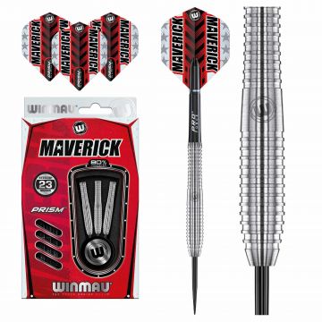 Winmau Maverick 80% zilver dartpijlen 24g