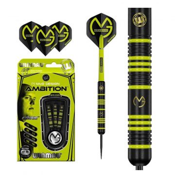 Winmau MVG Ambition Brass noir - vert darts 22g