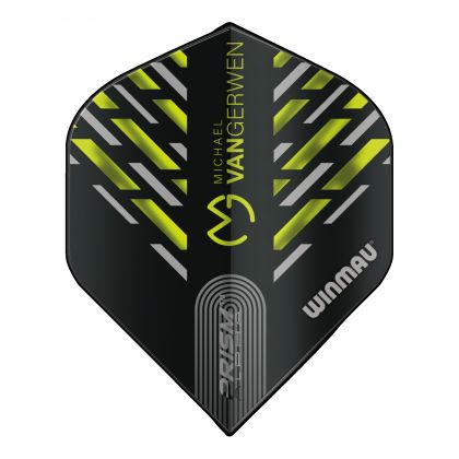 Winmau Prism Alpha MVG Standard noir - vert dart flight 100 Micron