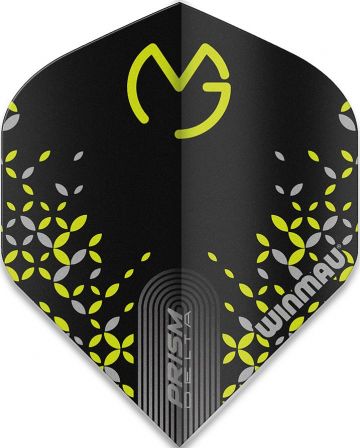 Winmau Prism Delta MVG Standard zwart - groen dart flight 100 Micron