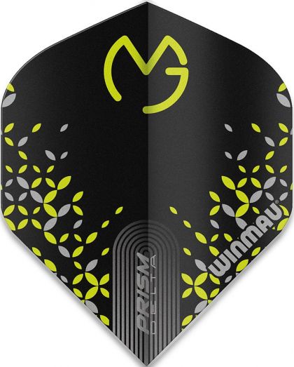 Winmau Prism Delta MVG Standard noir - vert dart flight 100 Micron