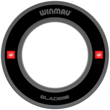 Winmau Pro Line Blade 6 1.0 Black Surround zwart - rood - grijs dart surround