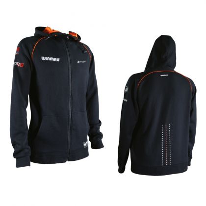 Winmau Pro-Line Blade 6 Dart Hoodie zwart - rood - wit dart trui Large