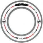 Winmau Pro Line Blade 6 Original White Surround wit - grijs dart surround