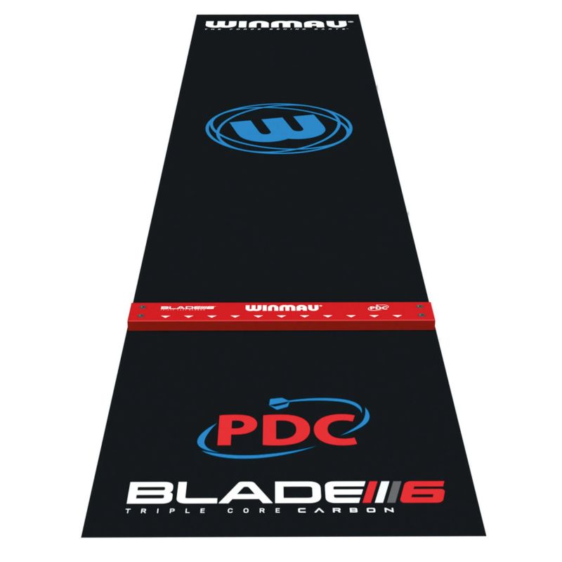 Winmau Pro Zone Precision PVC Dart Mat zwart dart mat 300x60cm