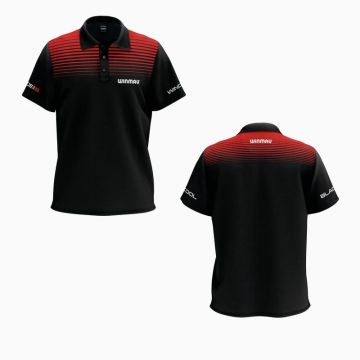 Winmau Wincool 4 Dart Shirt zwart - rood - wit dart shirt X-large